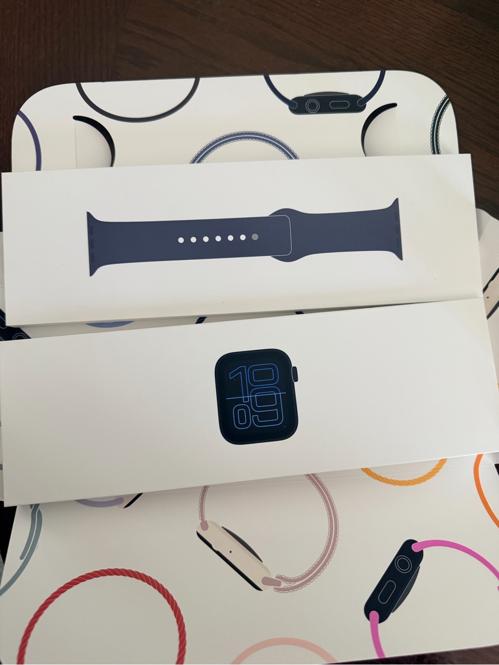 Apple Watch with Navy Sport Band